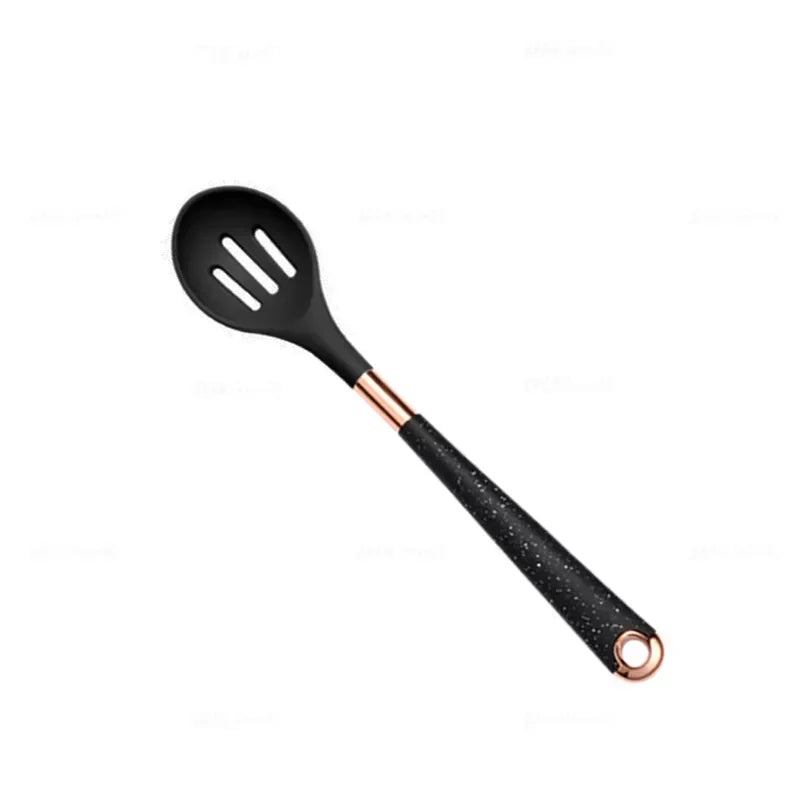 Silicone Kitchen Utensil with Rose-Gold-Tone Handle – Choice of Style