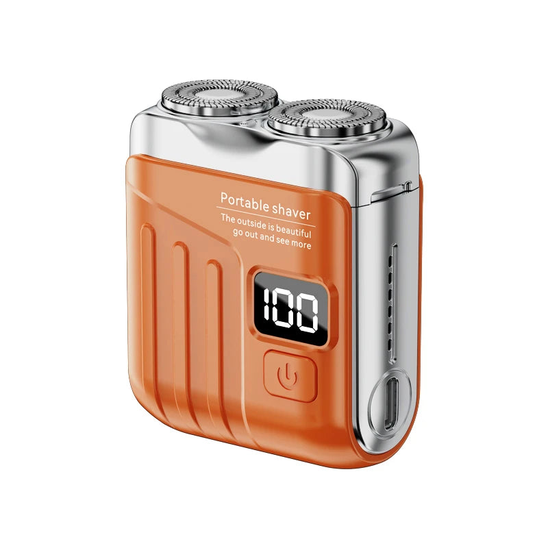 Men's Mini Dual-Head Electric Shaver – USB Rechargeable