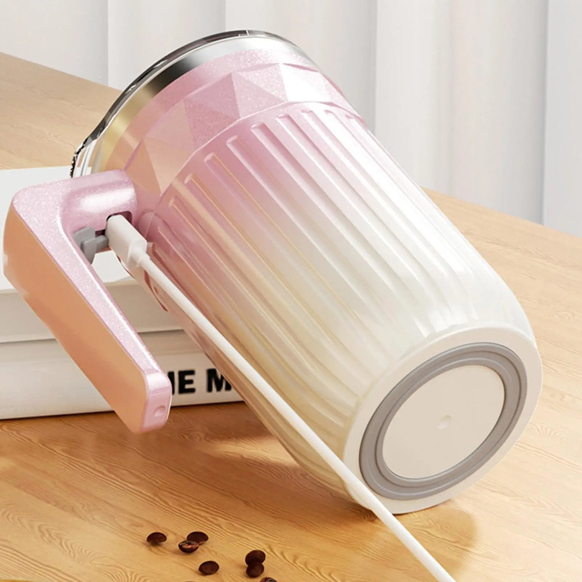 450ml Rechargeable Self-Stirring Mug with Temperature Display