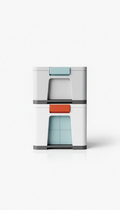 Stackable Modular Storage Bin – Frosted Plastic