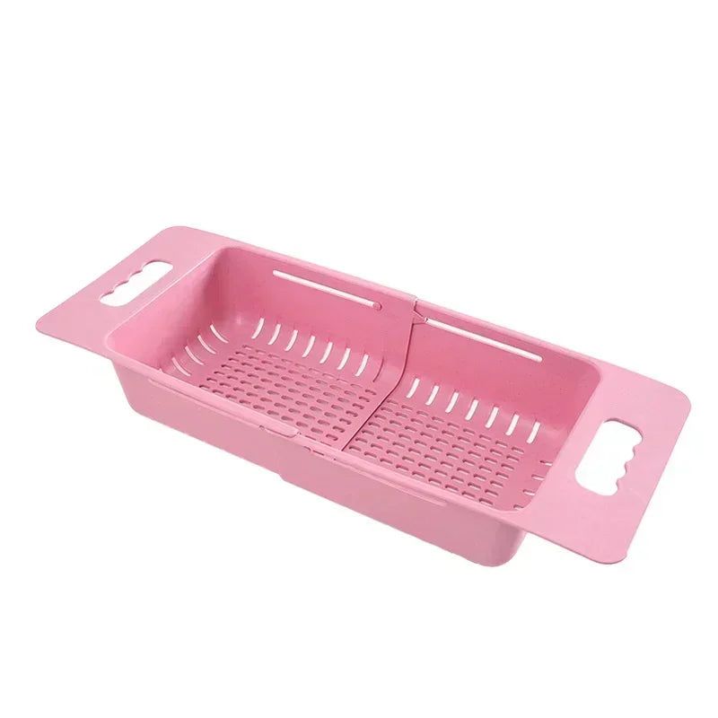 Adjustable Expandable Sink Colander & Drain Basket — Eco-Friendly Wheat Straw | Fits All Sinks