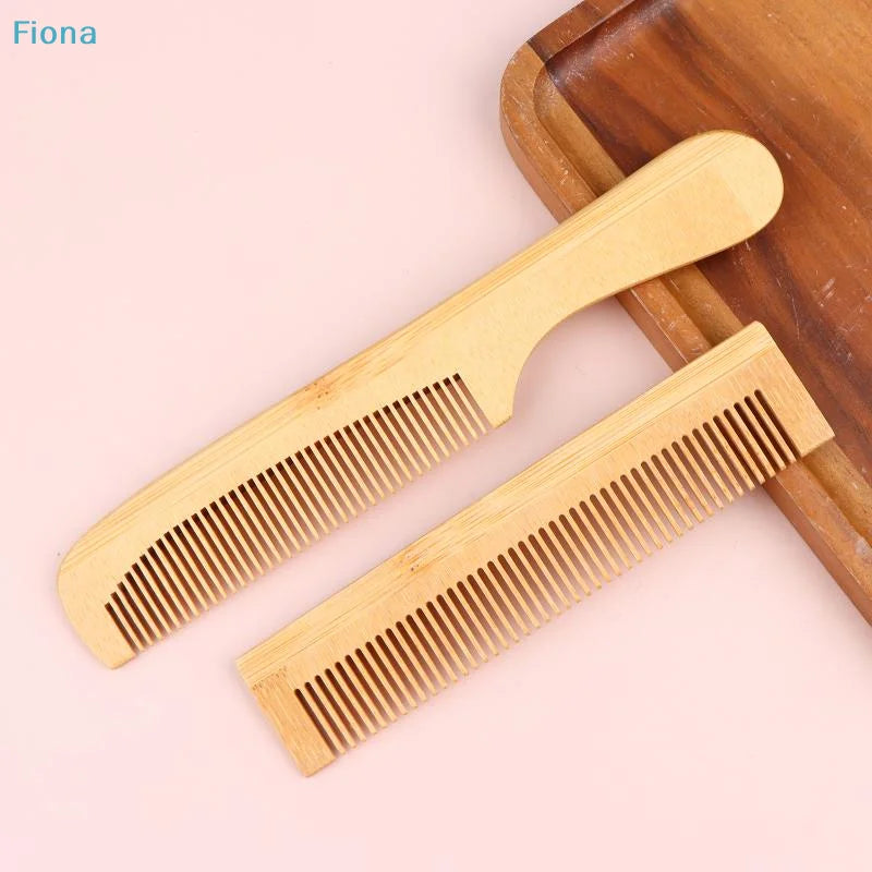 Bamboo Anti-Static Massage Hair Comb — Natural Grooming Tool for Men & Women