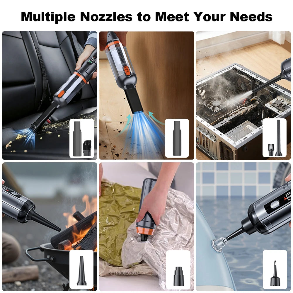 Cordless Handheld Car Vacuum Cleaner & Blower