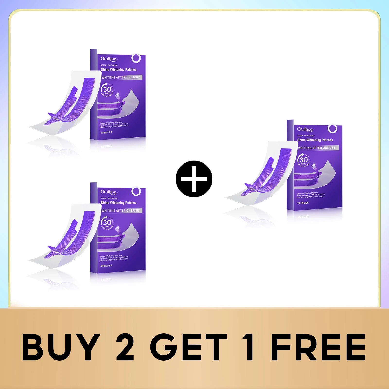 Purple Teeth Whitening Strips Lighten Yellow Tooth Brightener Remove Smoking Coffee Tea Stains Reduce Plaque Bleach Teeth Patch