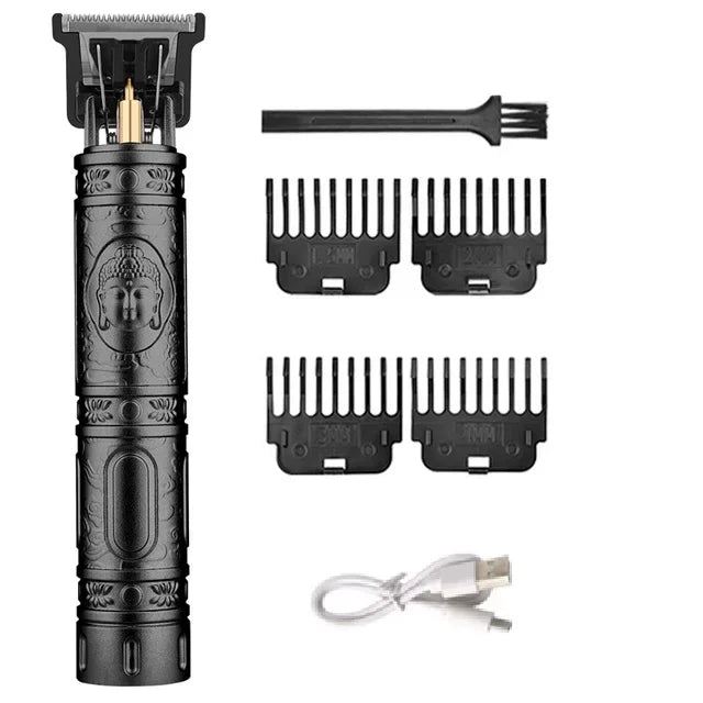 T9 Cordless Hair Clipper with Anti-Slip Grip, 4 Guide Combs and USB-C Charging