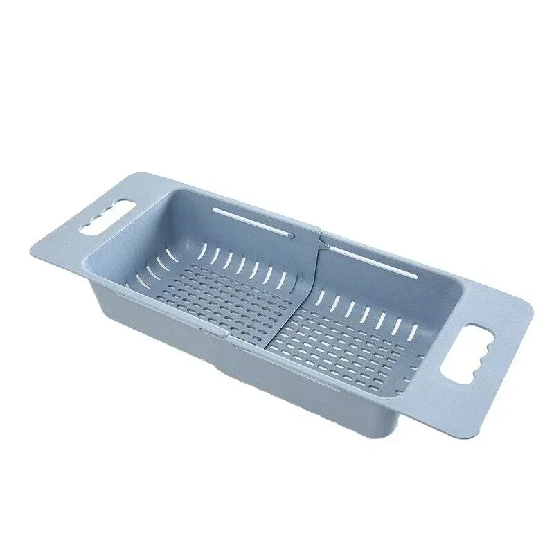Adjustable Expandable Sink Colander & Drain Basket — Eco-Friendly Wheat Straw | Fits All Sinks