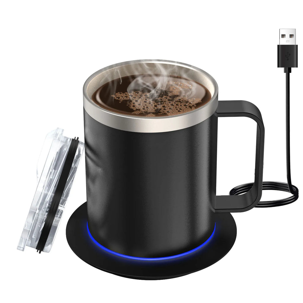 350ml Heated Coffee Mug with USB Warming Base