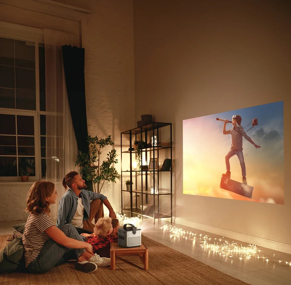 BYINTEK U80 Portable Full HD DLP Projector with Battery
