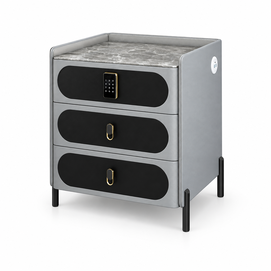 Bedside table on a white background