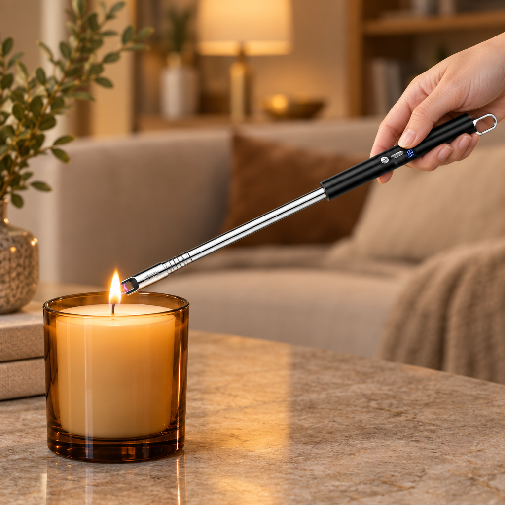 Black telescopic candle lighter lifestyle candidate