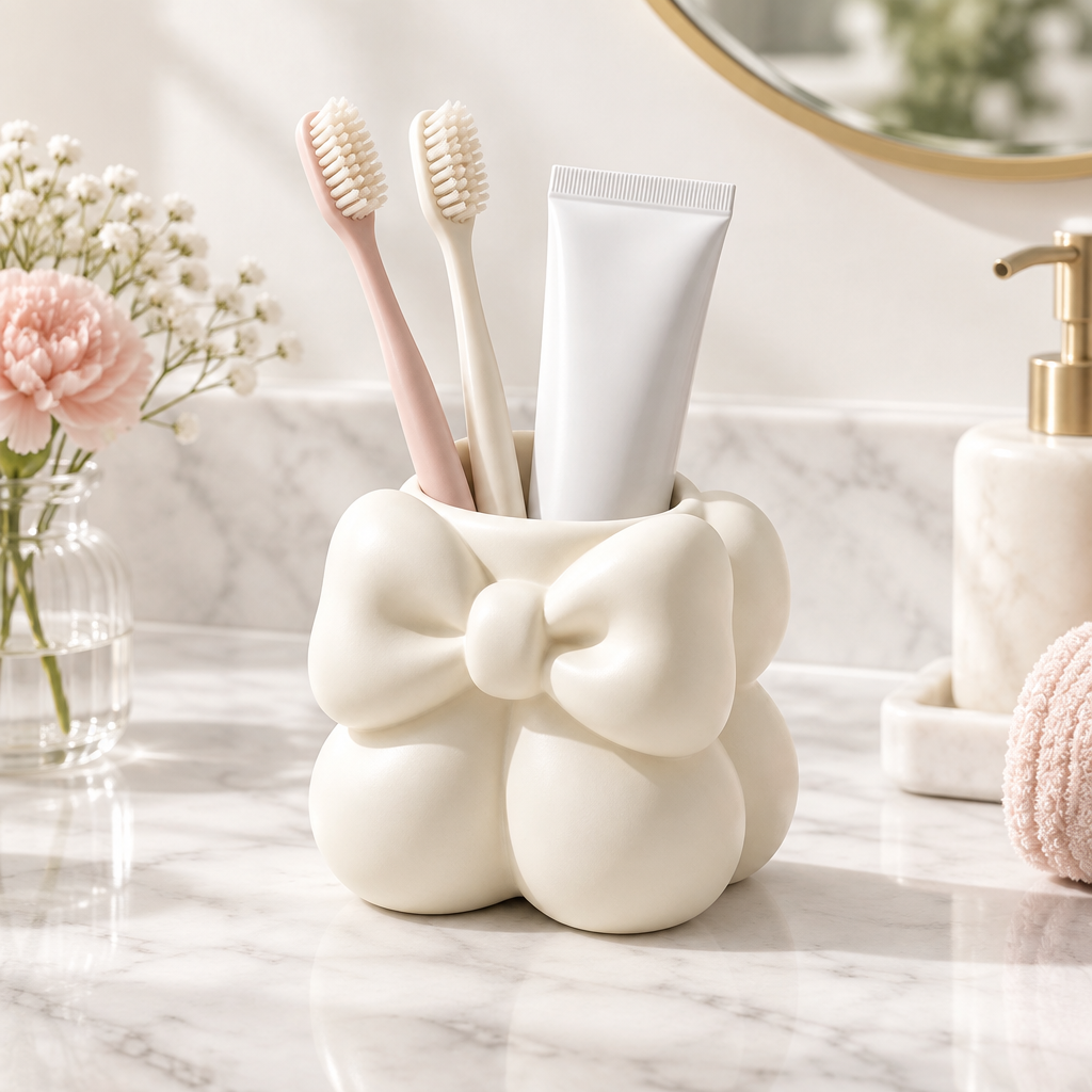 Bow Toothbrush Holder Lifestyle