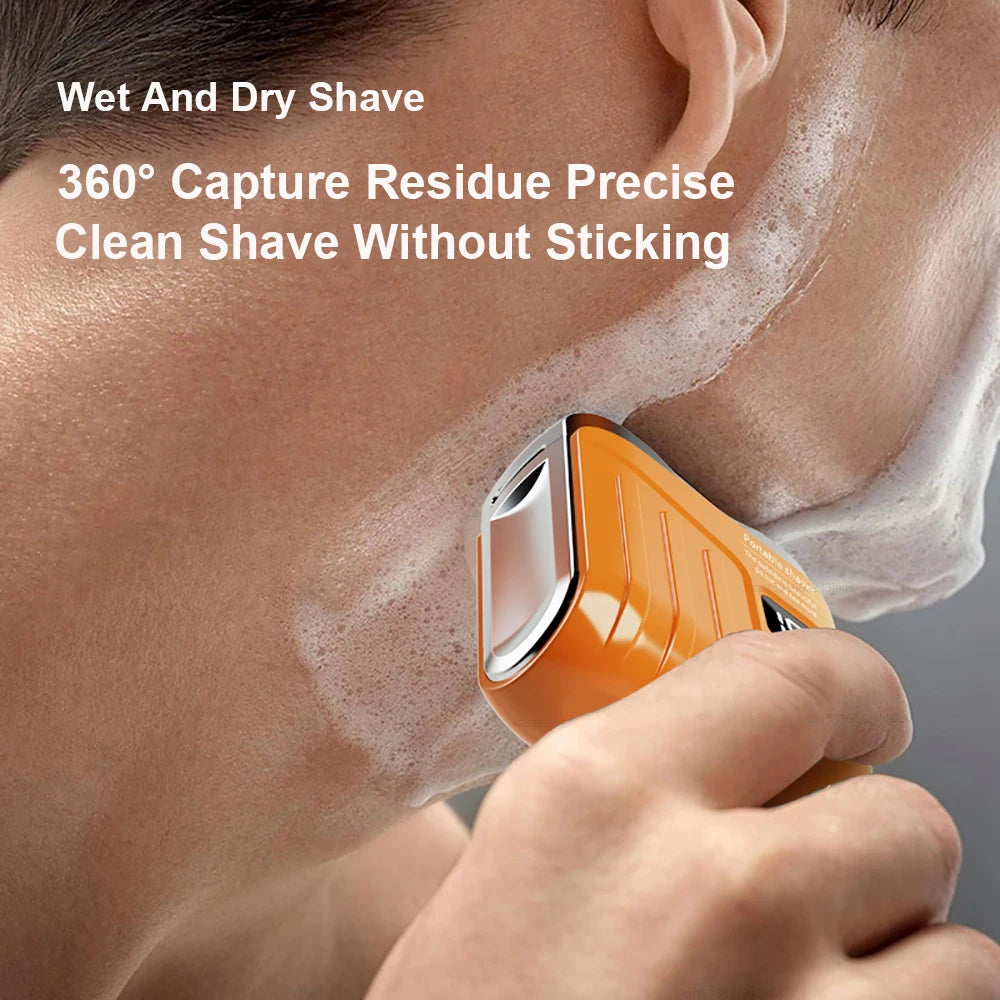 Men's Mini Dual-Head Electric Shaver – USB Rechargeable