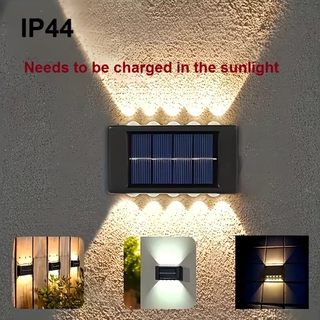Outdoor Solar LED Wall Light – Up & Down Garden Lighting