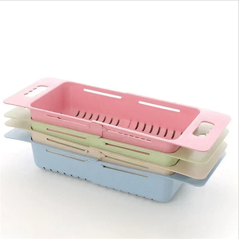 Adjustable Expandable Sink Colander & Drain Basket — Eco-Friendly Wheat Straw | Fits All Sinks