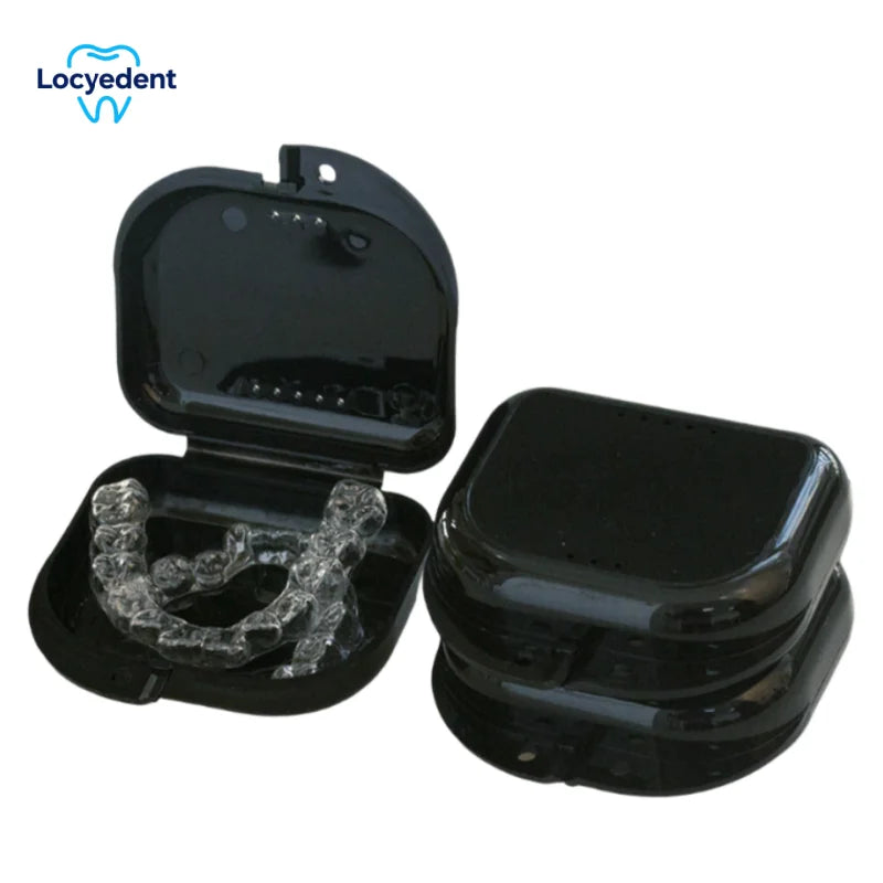Dental Storage Box Retainer Orthodontic Mouth Guard Container Plastic Oral Hygiene Supplies Tray Dental Appliance Case
