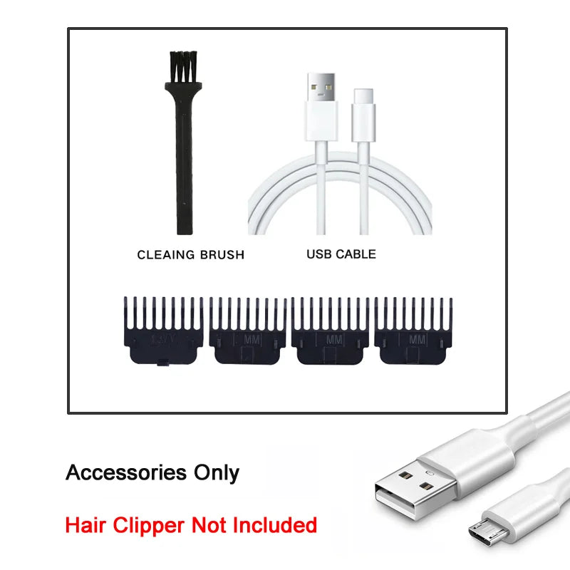 T9 Cordless Hair Trimmer with Zero-Gap T-Blade and 4 Guide Combs