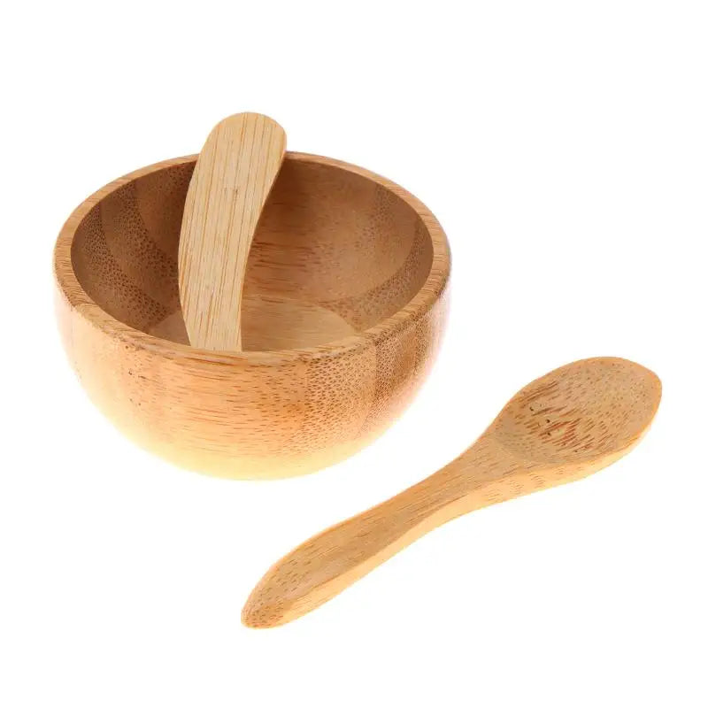 3-Piece Bamboo Facial Mask Mixing Bowl Set