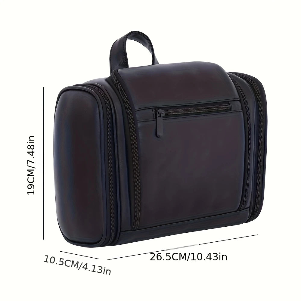 Large Capacity Unisex Travel Toiletry Bag with Hook, Multi-Compartment Wash Bag, Great for Daily Outing Ideal Gift for Men Women