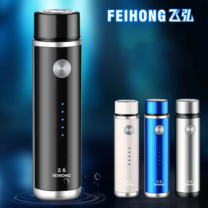 Men's Mini Electric Shaver – USB Rechargeable Travel Razor