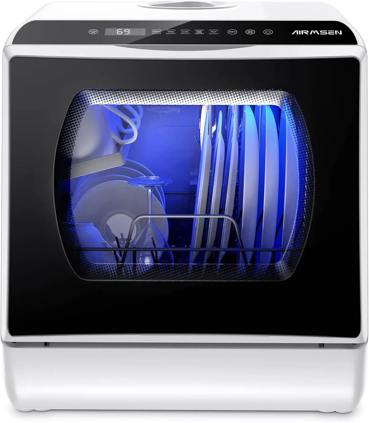 Portable Countertop Dishwasher with 5L Water Tank