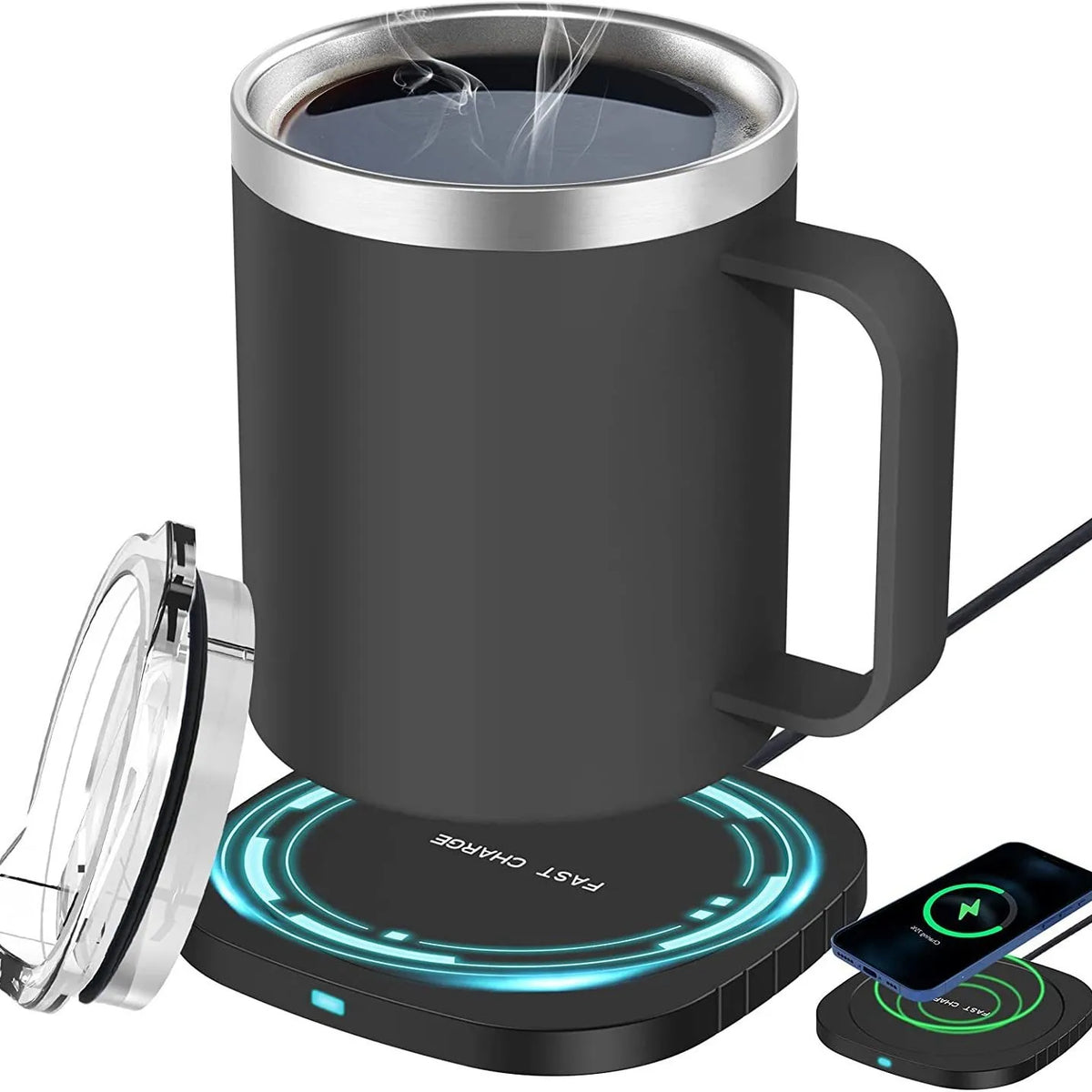 350ml Heated Coffee Mug with USB Warming Base