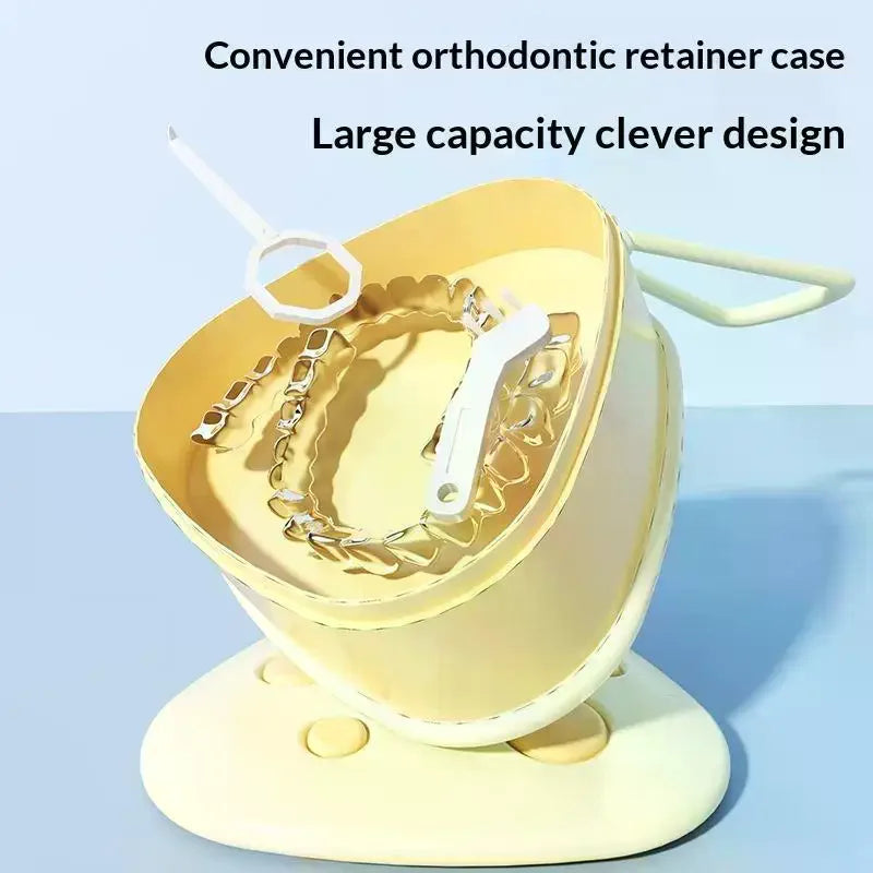 Retainer Case Mouthguard Organizer Box Dental Appliance Supplies Denture Fake Teeth Mouth Guard Container Denture Storage Box