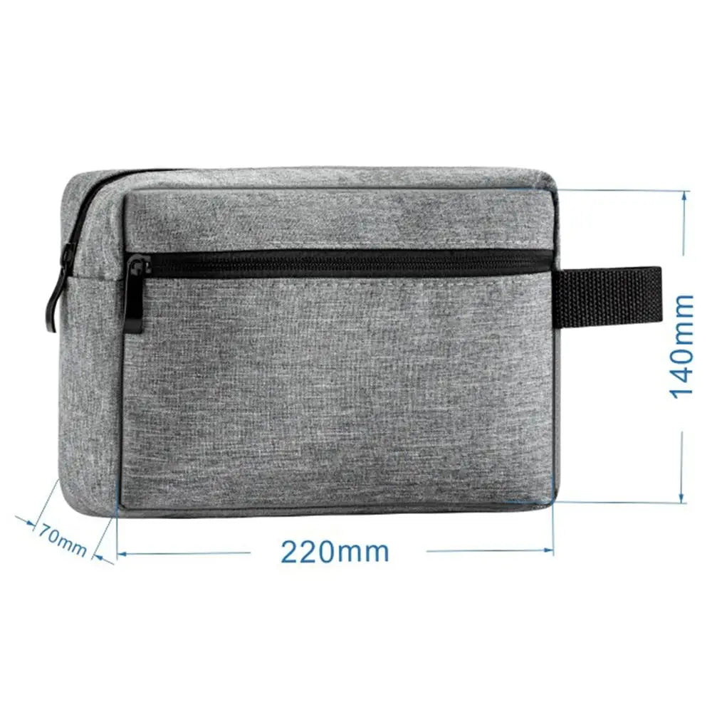 Fashion Electronic Digital Canvas Waterproof Cosmetic Bags Storage Pouch Makeup Necessities Case Wash Handbag