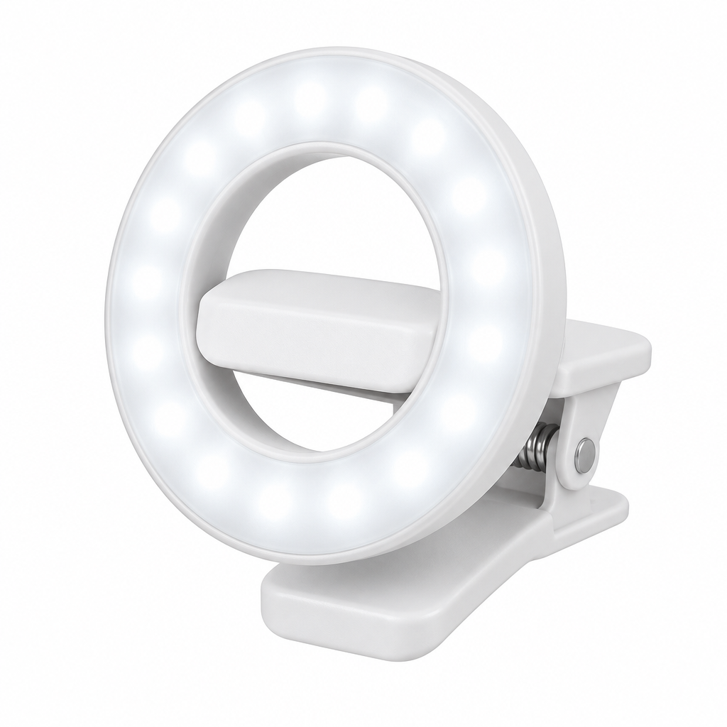 Clip-on ring light hero image generating