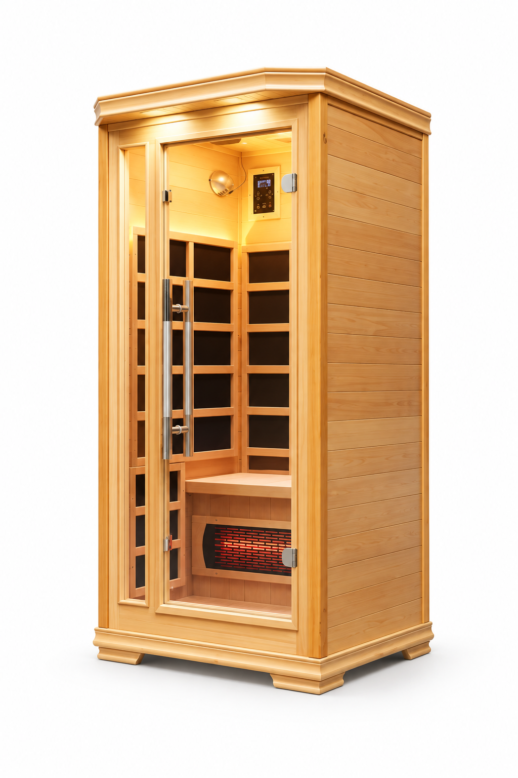 Closed-door sauna hero