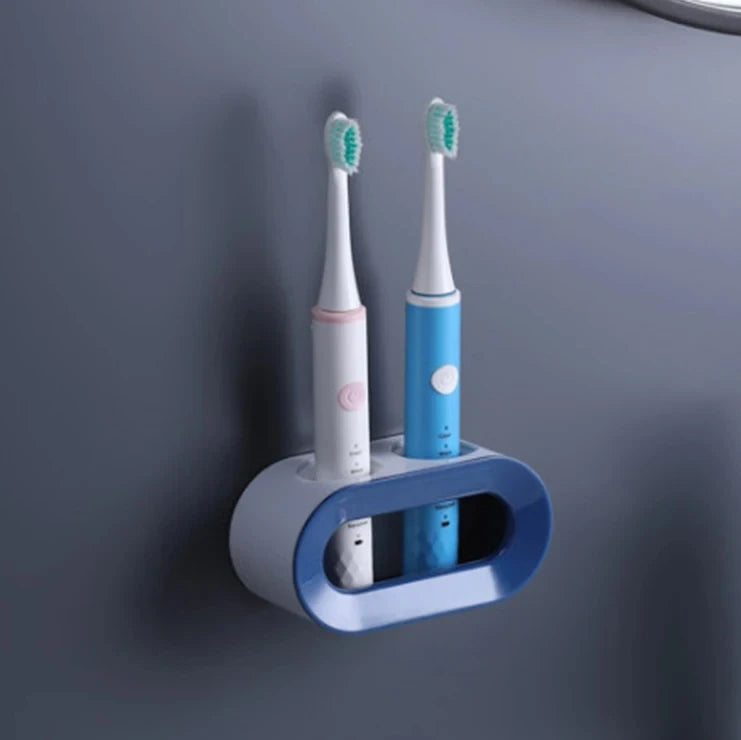 Electric Toothbrush Holder Toothbrush Bathroom Organizer Self-adhesive Toothbrush Stand Rack Holder Wall-Mounted Space Save