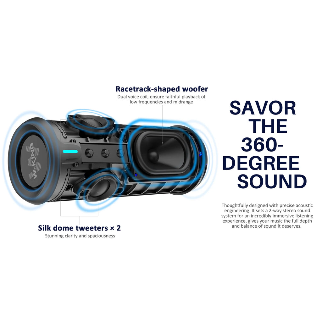 W-KING D320 40 W Portable Bluetooth Speaker, IP67