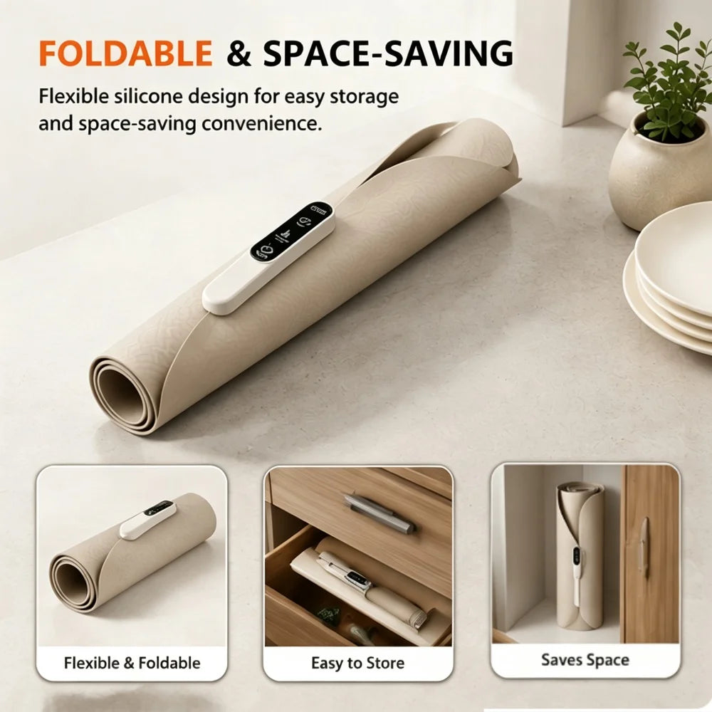 Foldable Silicone Electric Food Warming Mat