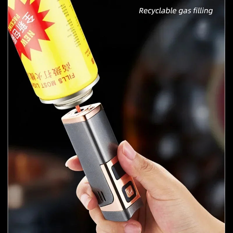 USB-C Rechargeable Triple Jet Lighter with Digital Display