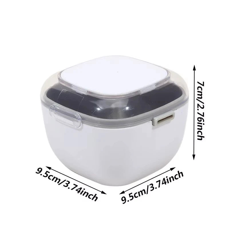 Multi-functional Retainer Case Portable Mouth Guard Box Oral Cleaning False Teeth Denture Storage Box Teeth Aligner Braces Box