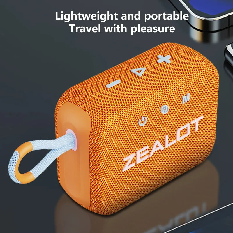 ZEALOT S75 Portable Bluetooth Speaker - 10W IPX6 Waterproof Outdoor Subwoofer
