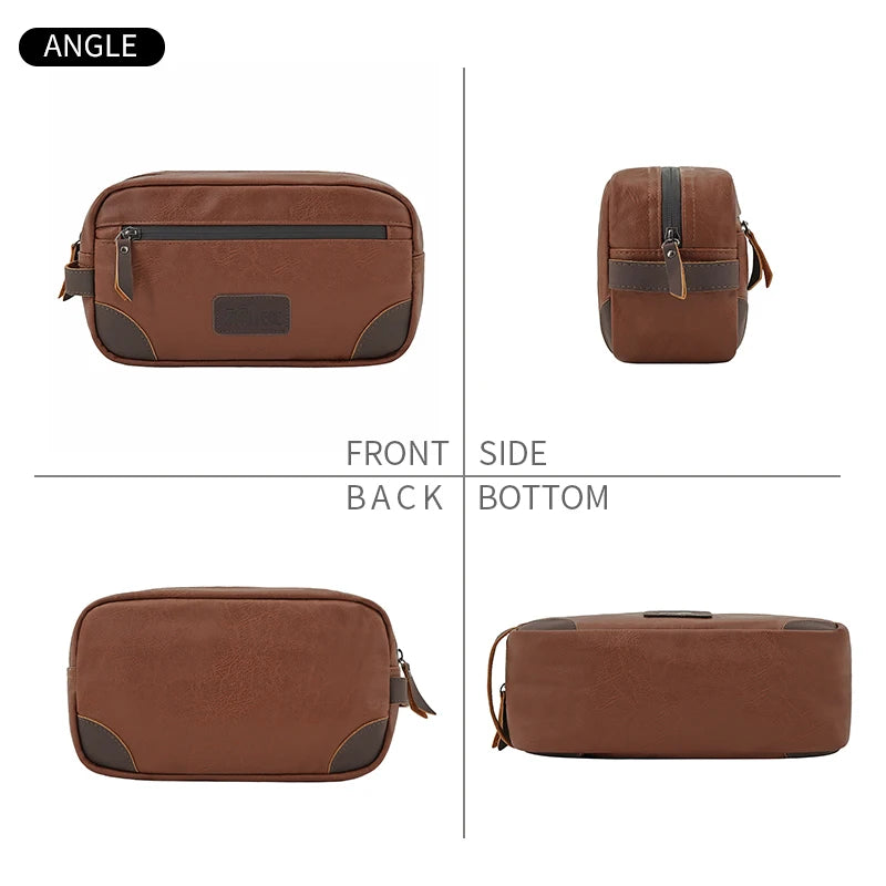 Men Waterproof PU Toiletry Bag Travel Portable Large capacity Cosmetic Bag Women Fashion Storage Wash Organizer Makeup Bag