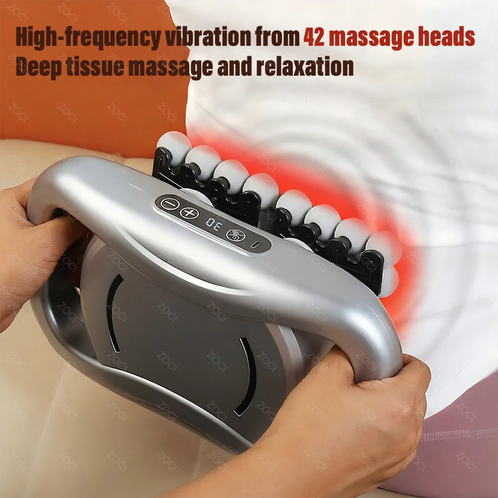 42-Head Massage Gun with 9 Modes – USB-C Rechargeable
