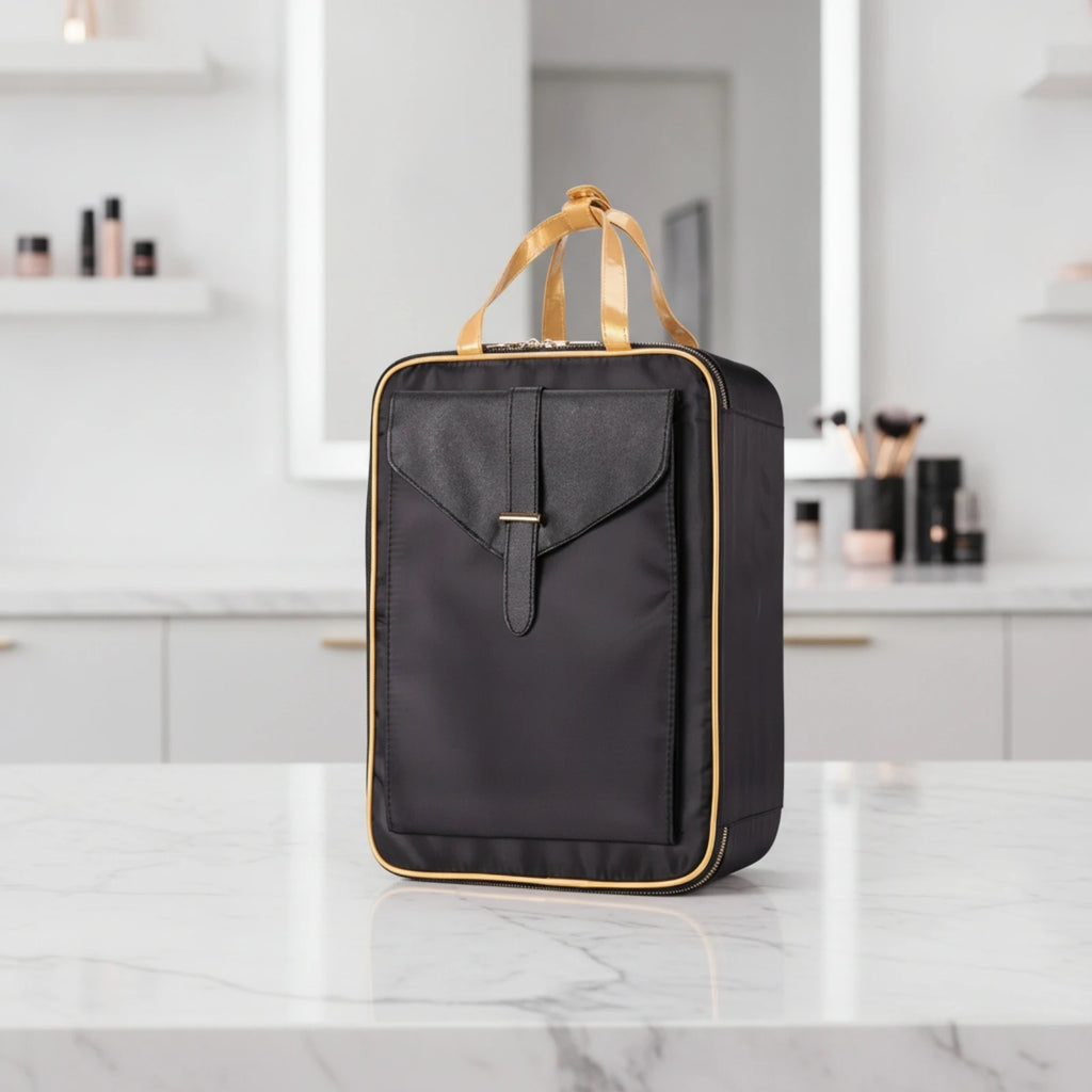 Professional Makeup Case with Adjustable Dividers