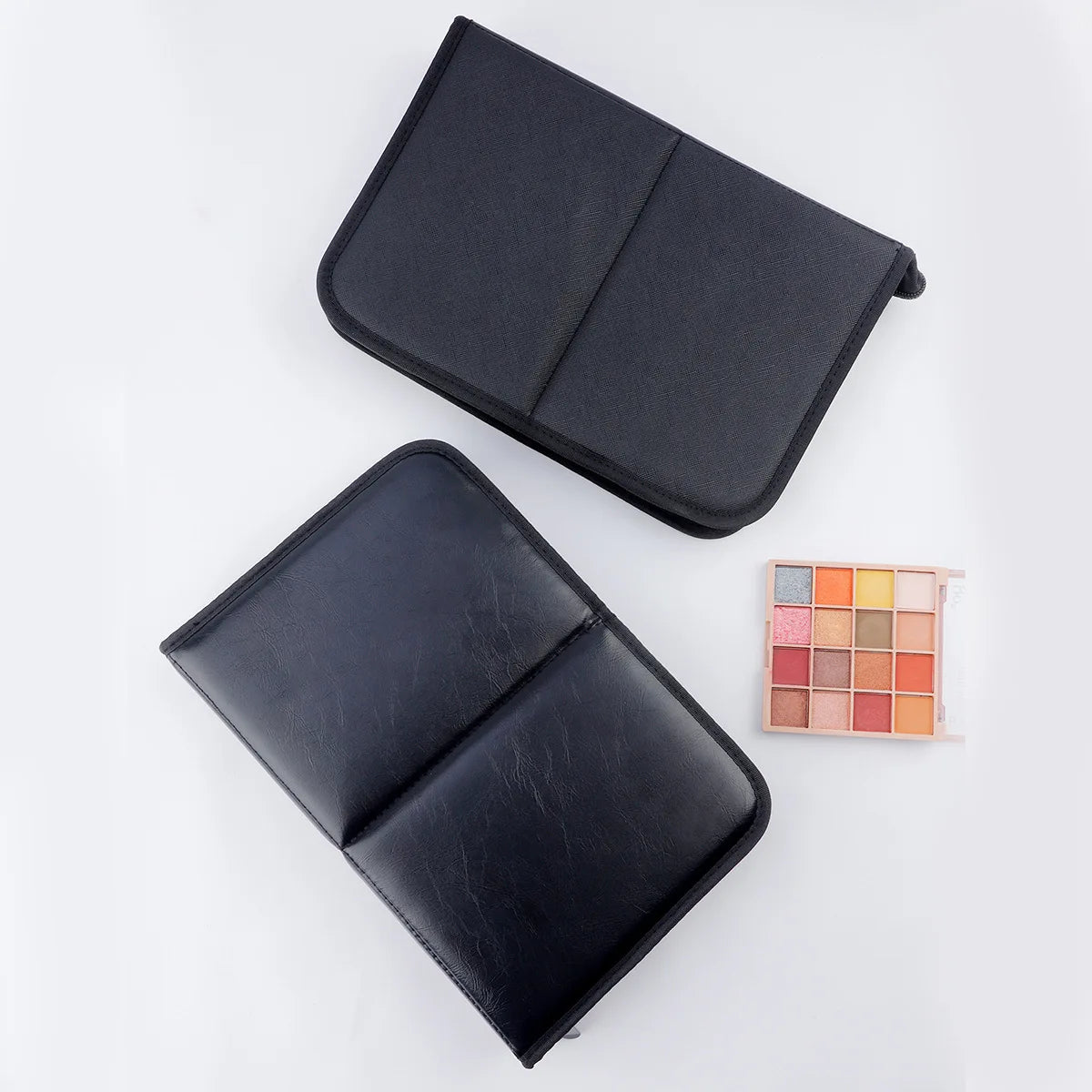 Foldable Makeup Brush Bag – 14 to 40 Slot Cosmetic Storage Organiser with Handles