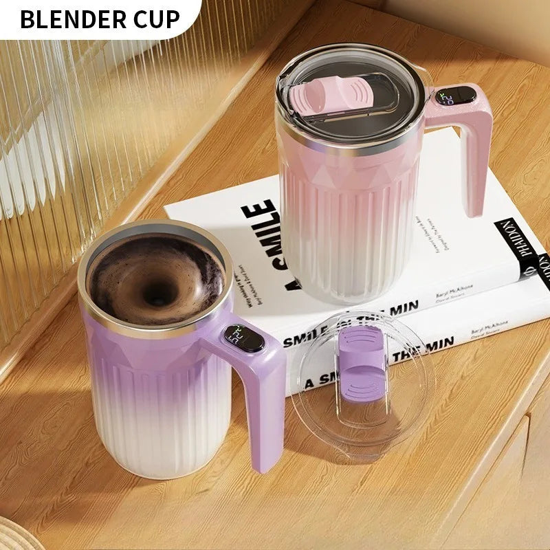 450ml Rechargeable Self-Stirring Mug with Temperature Display