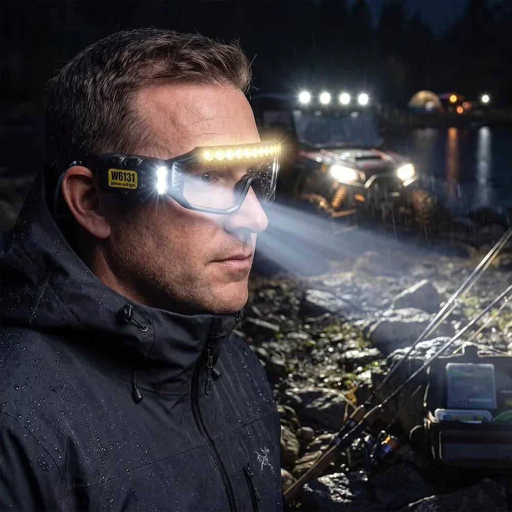 Rechargeable LED Light Glasses with Motion Sensor
