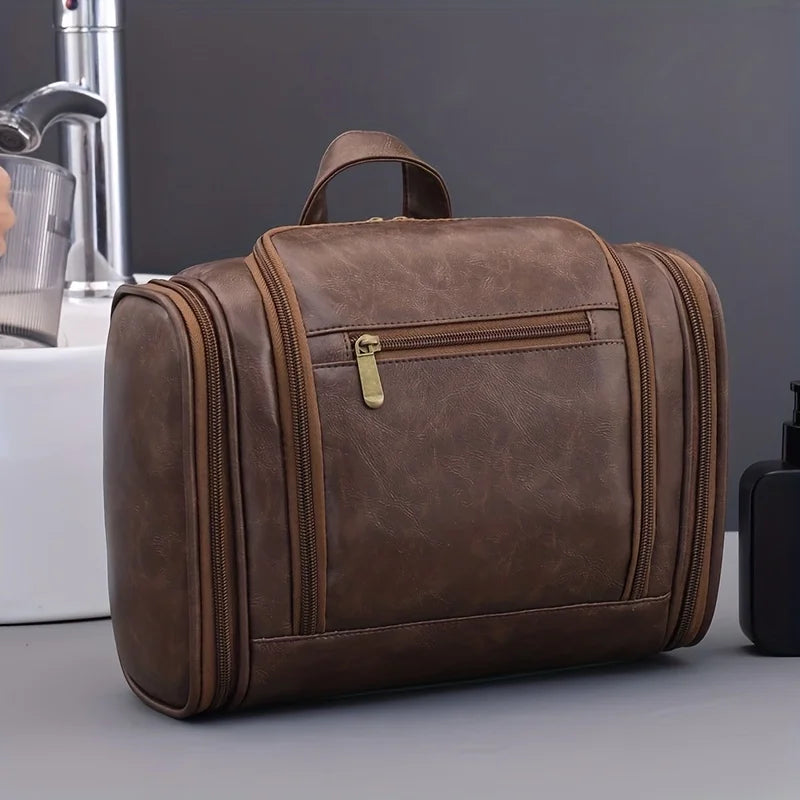 Large Capacity Unisex Travel Toiletry Bag with Hook, Multi-Compartment Wash Bag, Great for Daily Outing Ideal Gift for Men Women