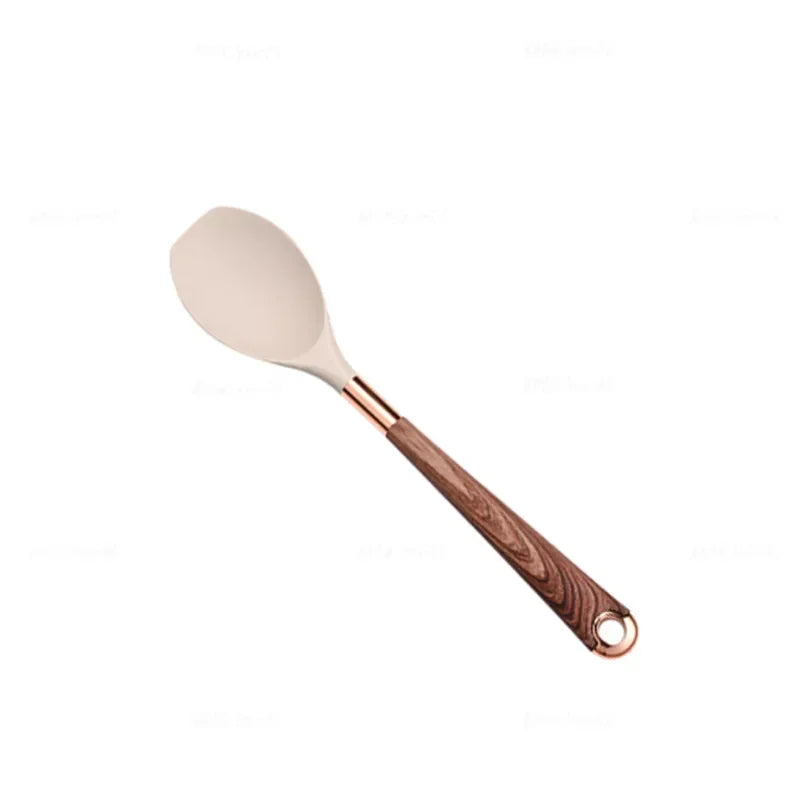 Silicone Kitchen Utensil with Rose-Gold-Tone Handle – Choice of Style