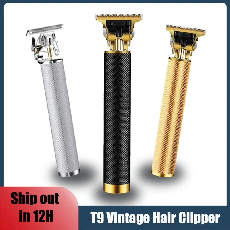 Vintage T9 Cordless Hair Trimmer & Accessory Options