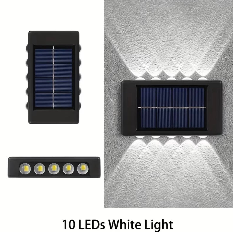 Outdoor Solar LED Wall Light – Up & Down Garden Lighting