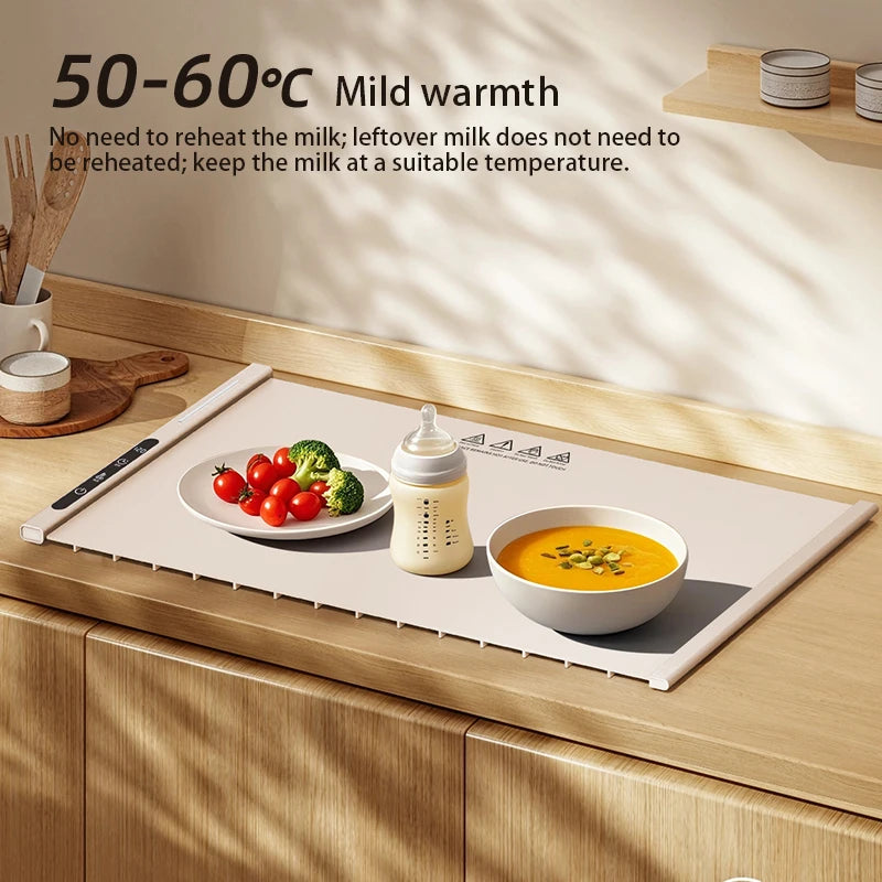 Roll-Up Electric Food Warming Mat with 8 Temperature Settings