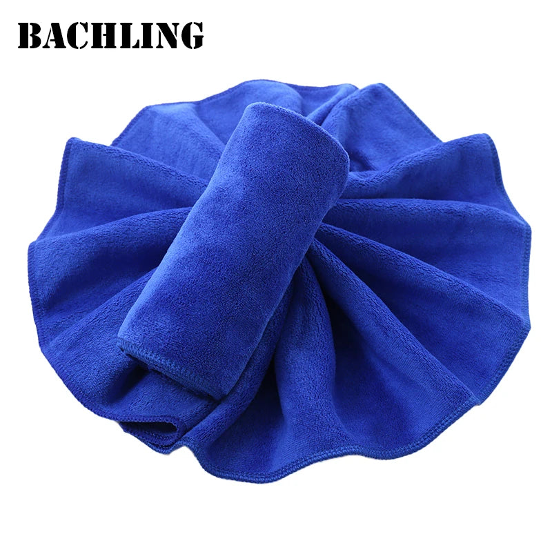 Blue Microfibre Car Cleaning & Drying Towel – Multiple Sizes
