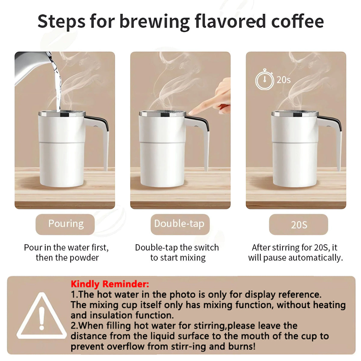 380ml Self-Stirring Mug with Digital Temperature Display