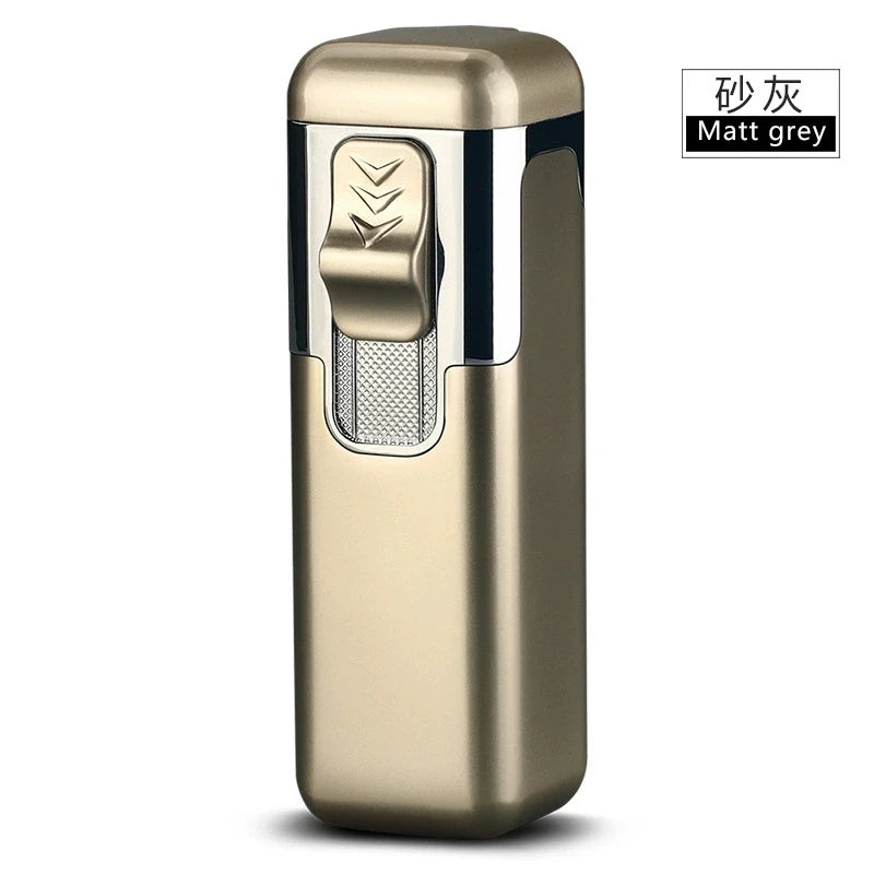 Refillable Quad Jet Butane Lighter – Metal Blue-Flame Design