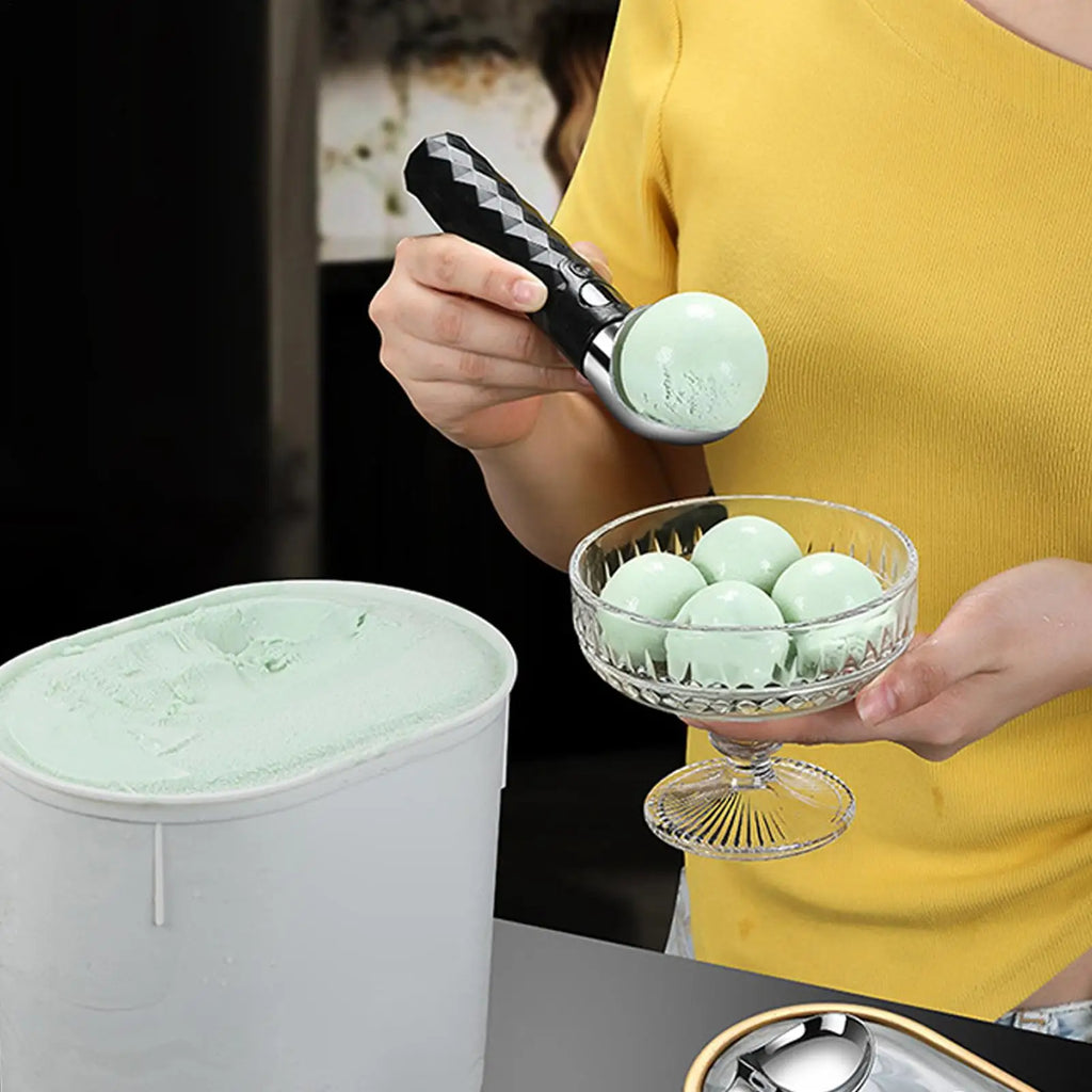 Heated Ice Cream Scoop, Rechargeable with LED Display